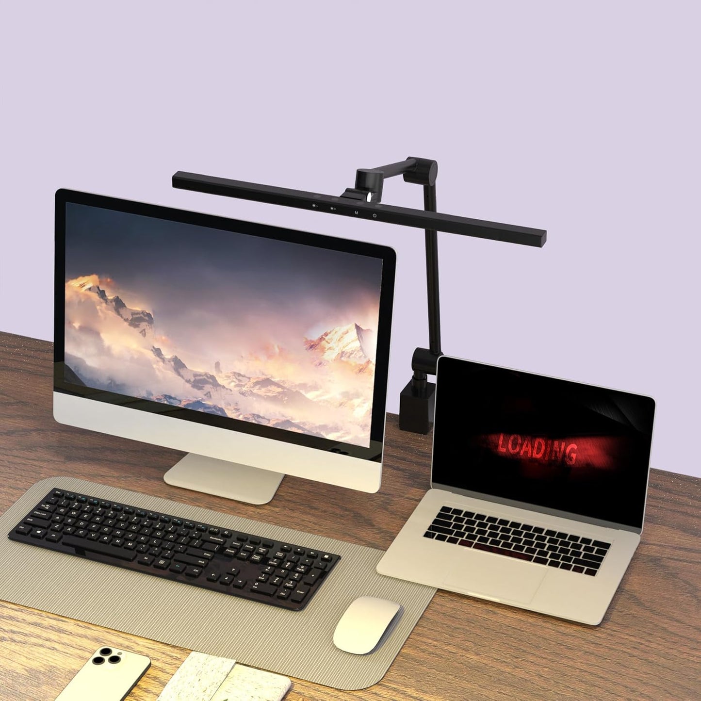 Ultra-Bright Clamp Desk Lamp, Eye-Caring LED Light