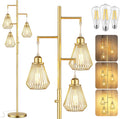 QiMH Industrial Floor Lamp with Stepless Dimming for Home