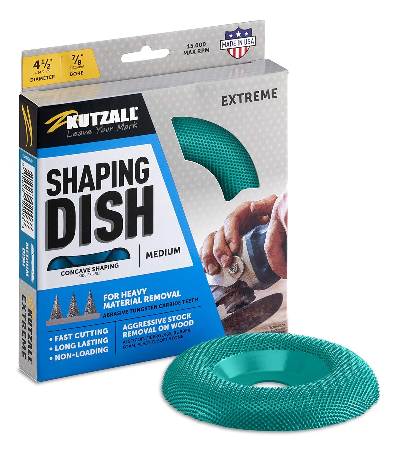 Kutzall Extreme Shaping Dish - Medium for Woodworking Needs