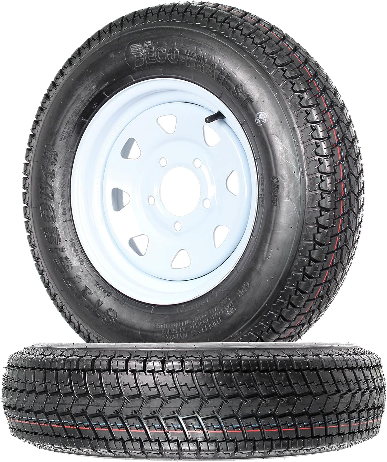 eCustomrim 2-Pack Trailer Tires Rims ST175/80D13 for Your Needs