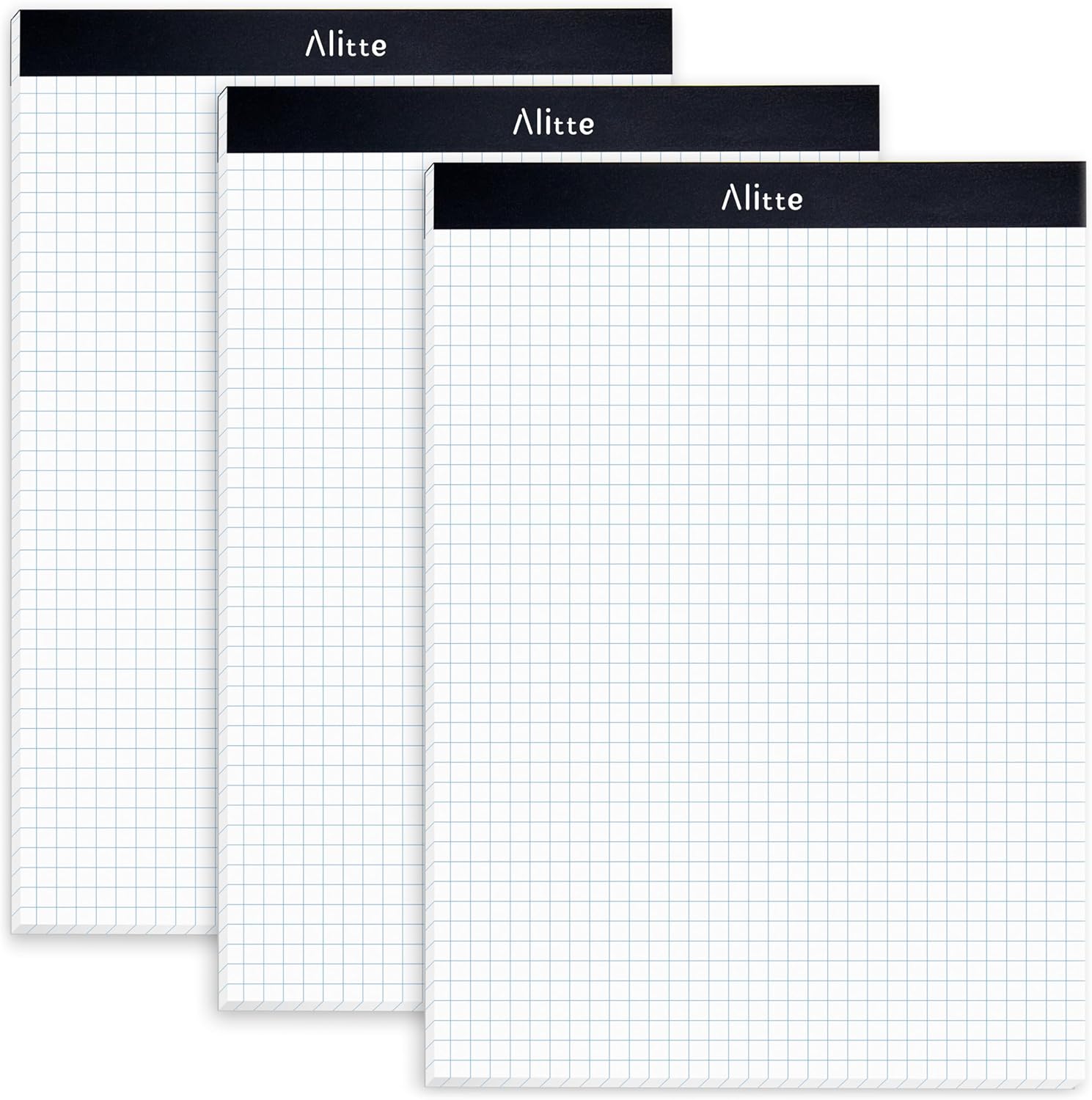 Alitte Graph Paper Pads - Easy-Tear Perforations & Blue Lines!