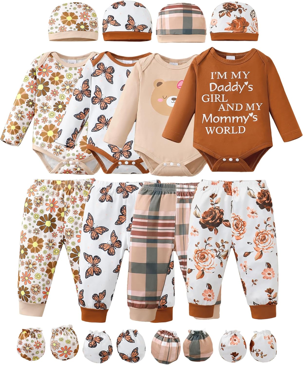 NZRVAWS Newborn Baby Clothes Set - Stylish and Comfortable Outfits