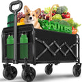 Collapsible Wagons Carts Foldable Wagon Cart with Wheels - Portable