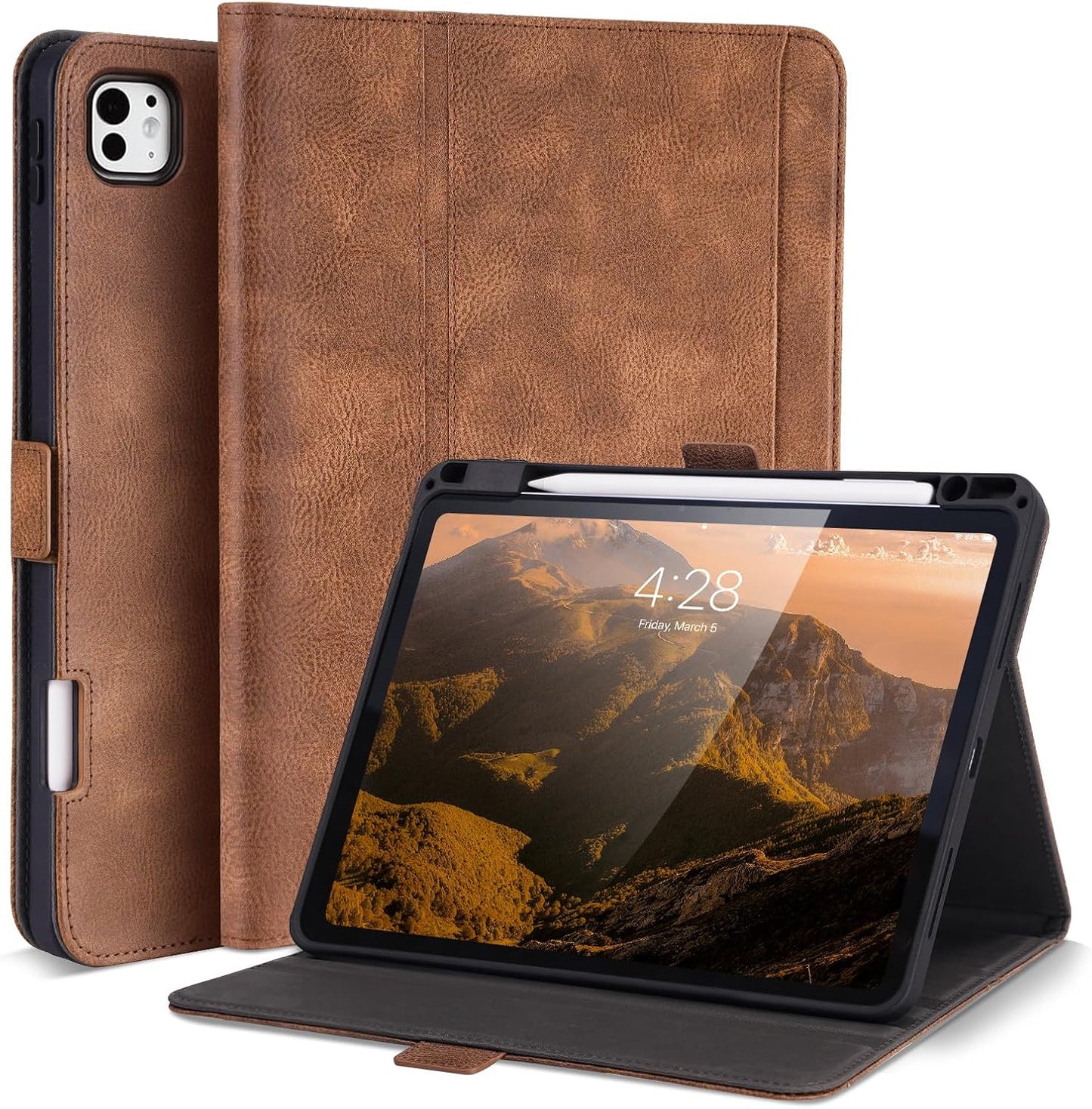 Handmade iPad Pro 11 Inch Case with Pencil Holder and Stand