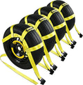 Tire Straps for Car Trailer Tow Dolly 4-Pack - Heavy Duty Wheel Tie