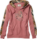 Women's Camo V-Neck Hoodie Pullover Sweatshirt - Comfy Fit