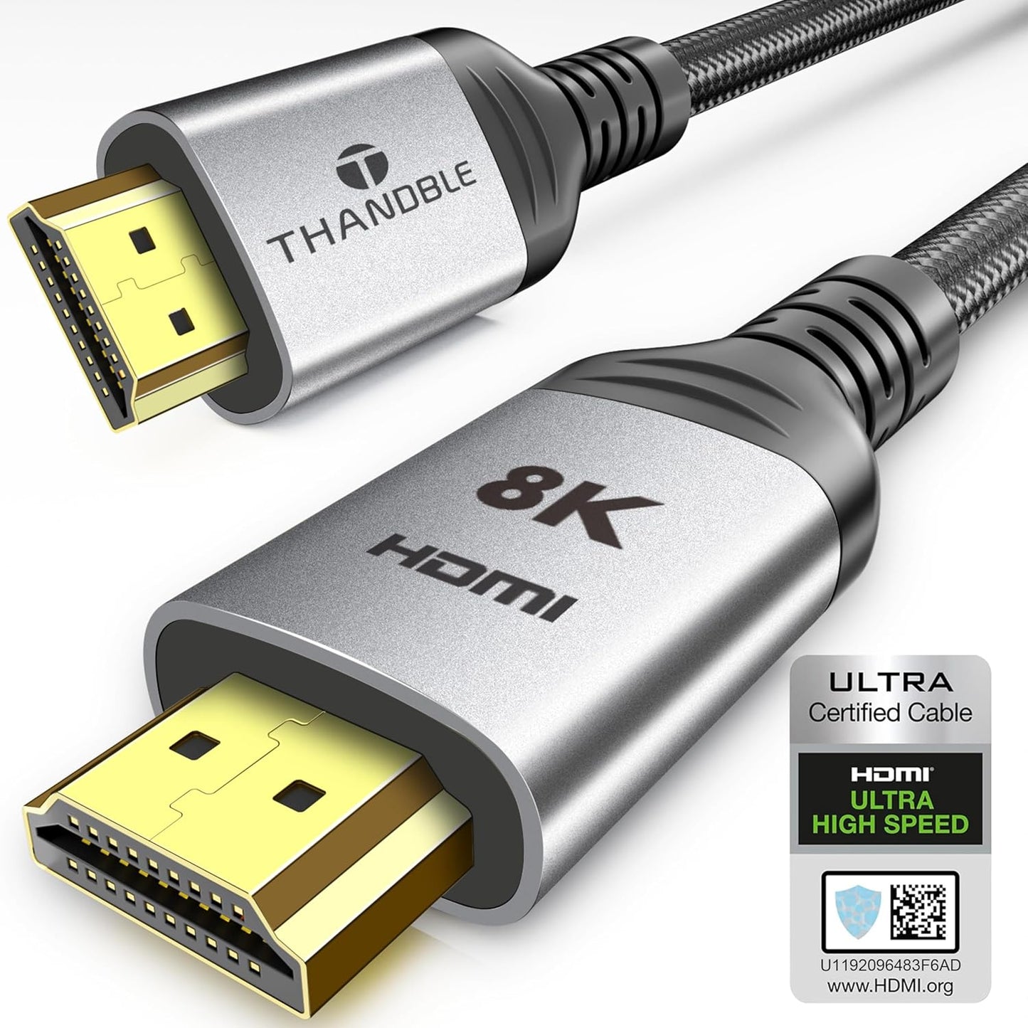 THANDBLE 8K HDMI Cable 10FT - Ultra High Speed 48Gbps! 