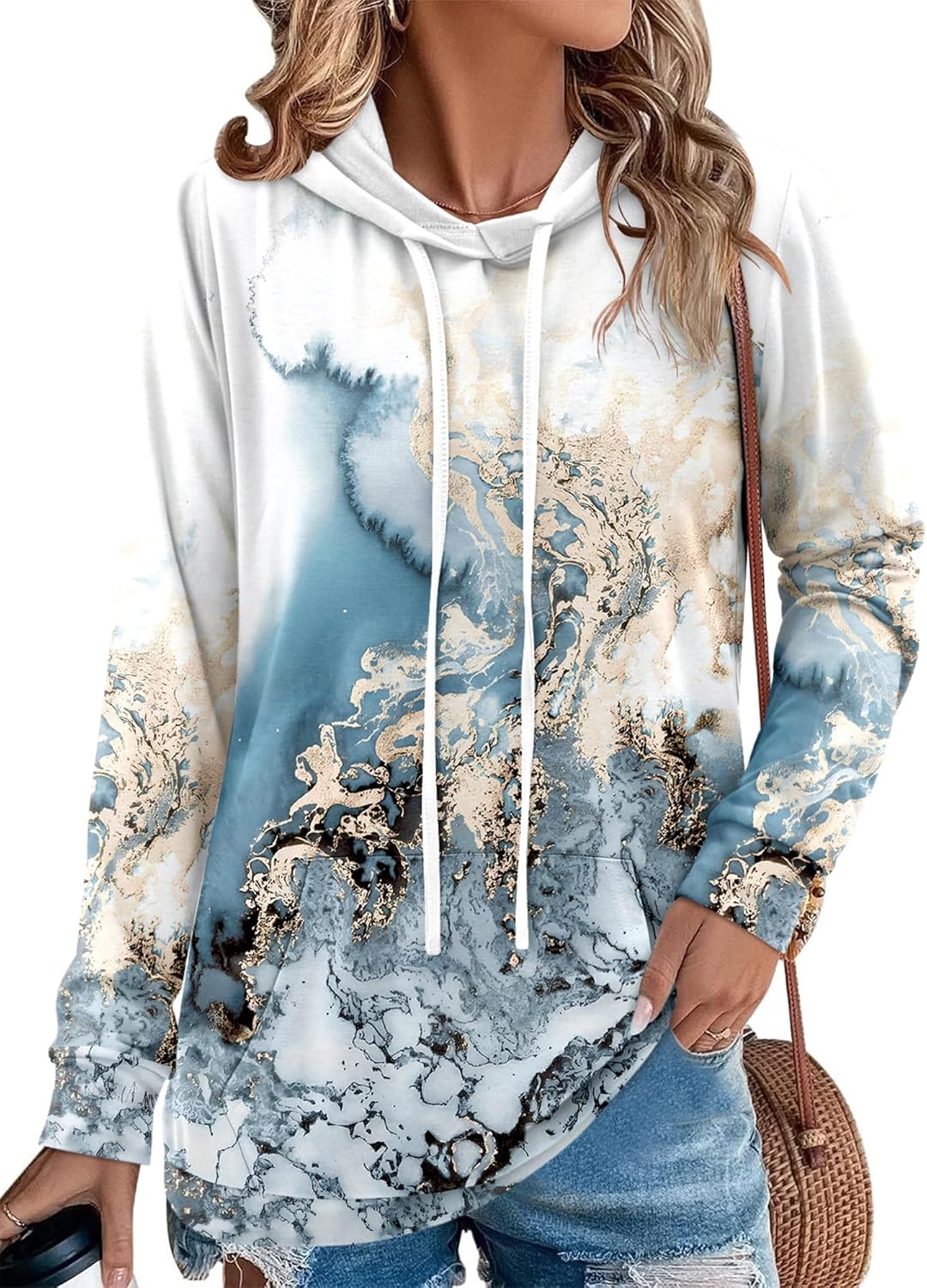 Angerella Camo Leopard Print Hoodies for Women - Stylish Comfort