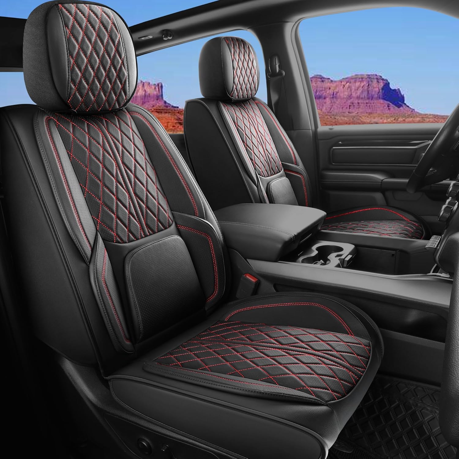 Custom Fit Faux Leather Seat Covers for Dodge Ram 1500 2500 3500