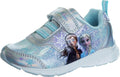 Disney Girls' Frozen Laceless Light-Up Sneakers - Easy On and Comfy
