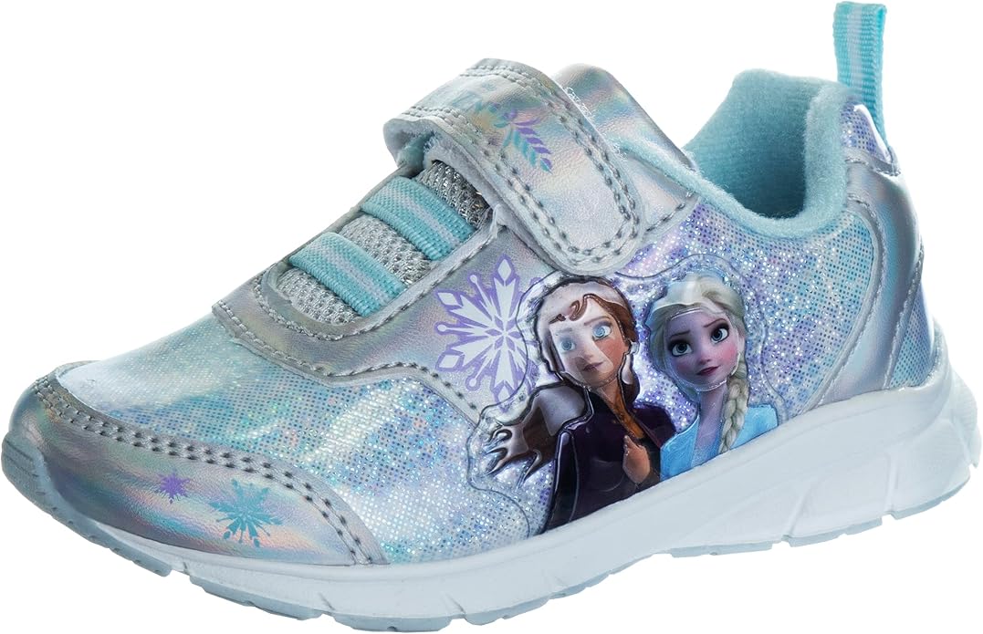 Disney Girls' Frozen Sneakers Light-Up Running Shoes for Kids