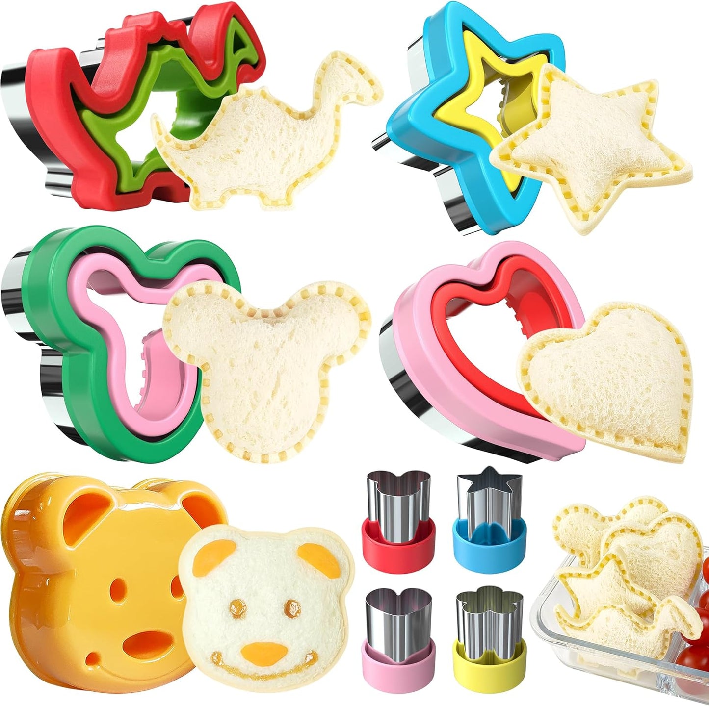 5pc Sandwich Cutter Set - Perfect for Kids' Lunches!
