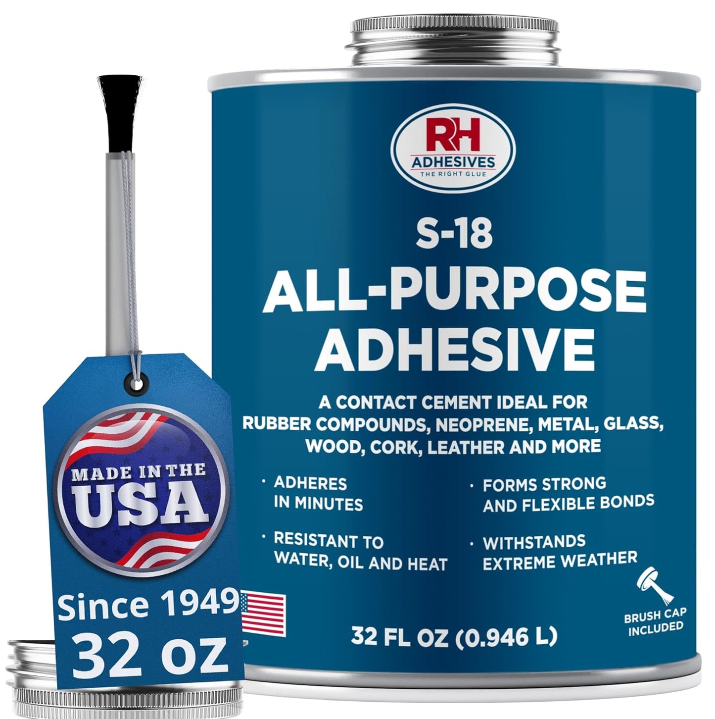 S-18 All-Purpose Adhesive for Multiple Materials - 32 oz Can