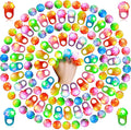 Halloween Light Up Rings 100 Pack - Fun Glow Party Favors