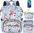 Kaome Lunch Backpack 15.6 in Laptop Backpack for Women - 3-in-1