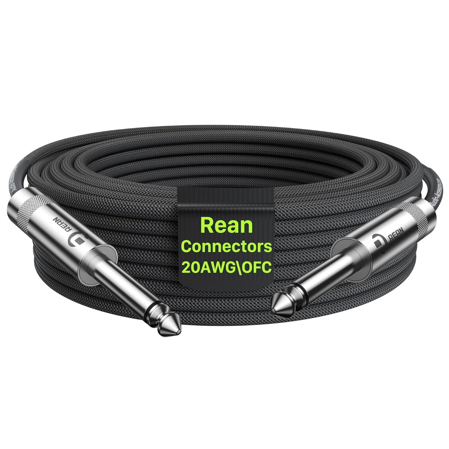 50 ft Guitar Cable with Kevlar Reinforcement for Superior Sound