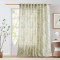 Linen Floral Curtains Extra Wide 96in - Farmhouse Peony Print