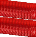 Foil Curtain Backdrop 20 Pack Red Metallic Tinsel Fringe - Party