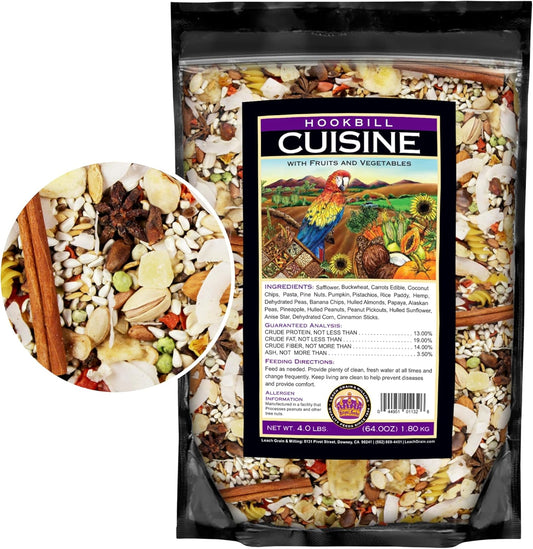 Large Hookbill Cuisine Bird Seed for Parrots and Macaws