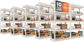 HOMEDANT 5-Tier Laminated Metal Shelving Unit - Adjustable Heavy Duty