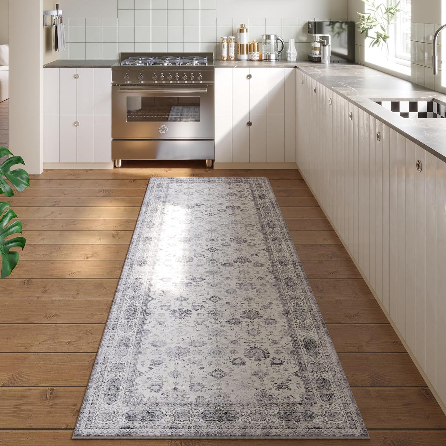 Runner Rug 2ft 6in'x8ft Soft Boho Area Rug for Home Decor