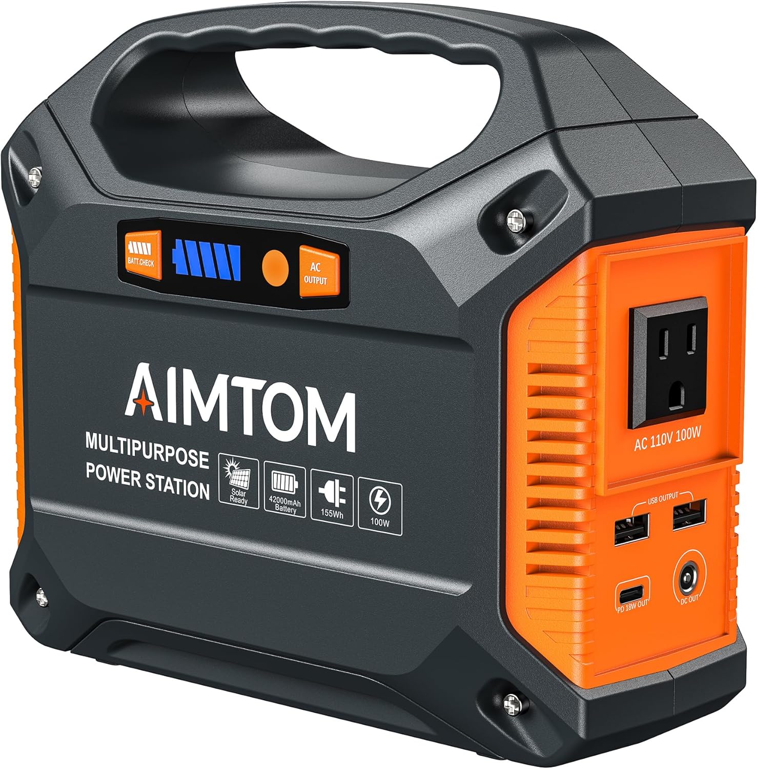 AIMTOM Portable Power Station: 155Wh Lithium Backup
