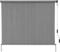 Outdoor Sunshade Roller Shade 8ftW x 6ftH - Cordless Crank Patio Shade