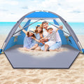 Happy Travel Beach Tent for 4-8 People - UPF 50+ Family Sun Shelter