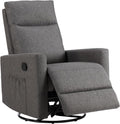 Sweetcrispy Recliner Chair 360 Swivel Rocker - Comfortable Nursery