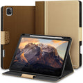 KingBlanc Case for iPad Pro 11 in - Multi-Angle PU Folio Beige