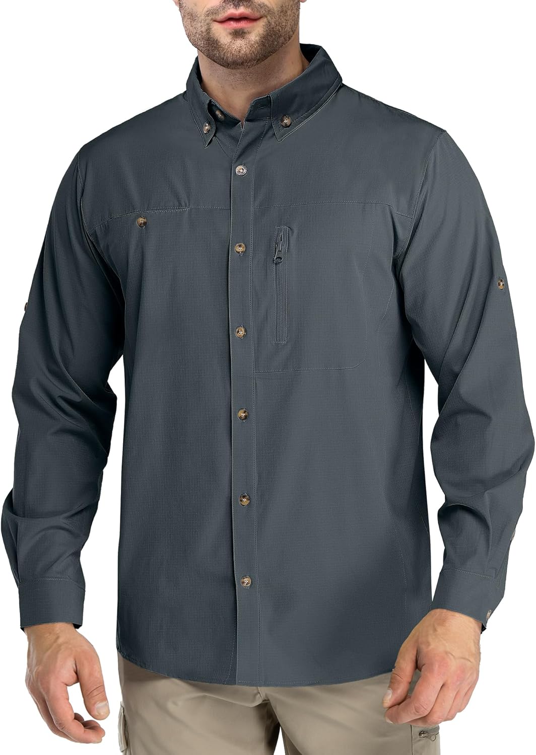 UPF 50 Men's Hiking Shirt - Sun Protection & Cooling