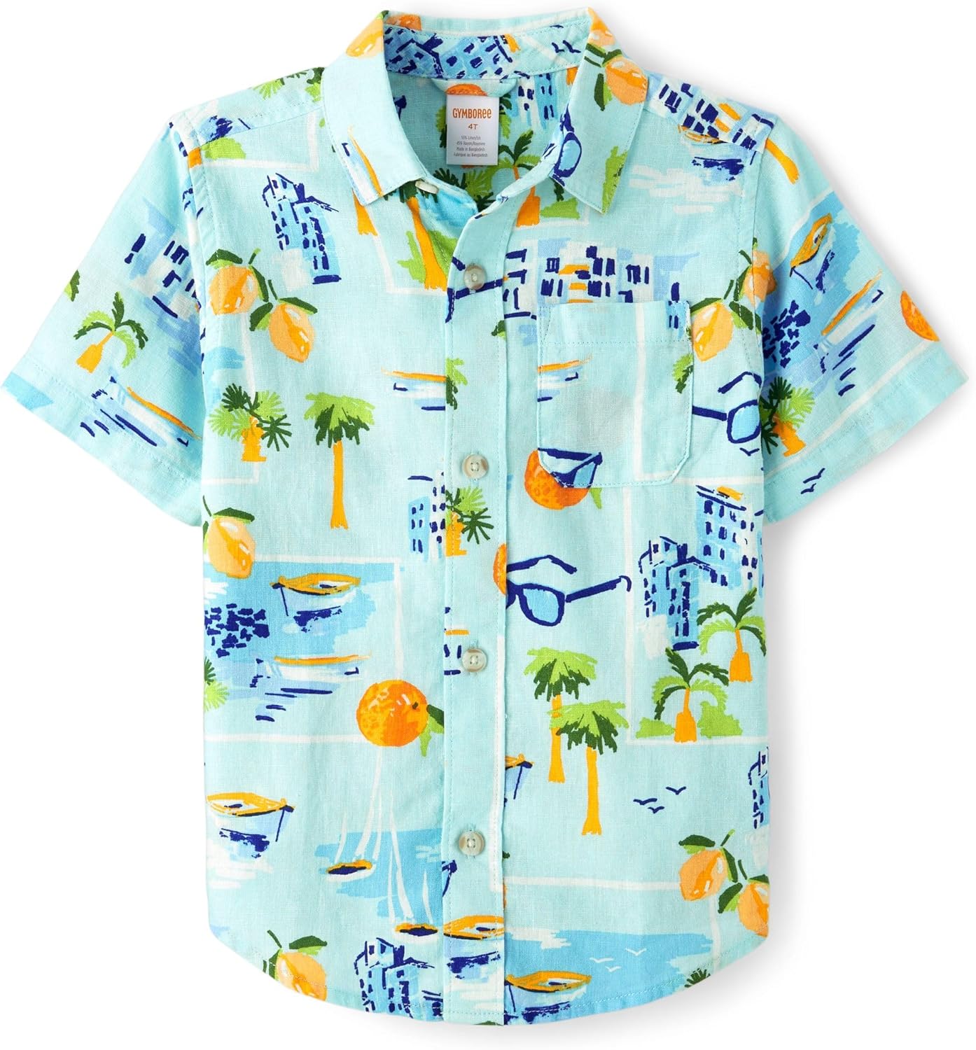 Matching Family Short Sleeve Button Up Shirt by Gymboree