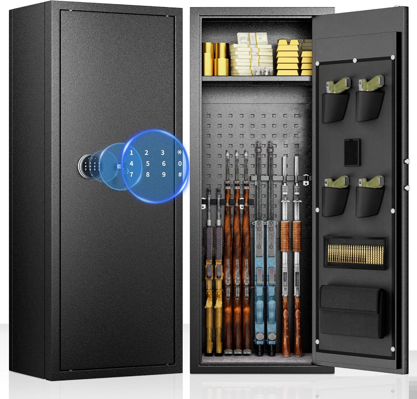 Bonusall Gun Safe for Rifles and Shotguns with Digital Keypad