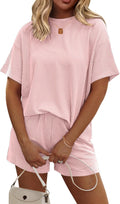 Ekouaer Womens Short Sleeve Pajama Sets with Pockets - Soft 2-Piece