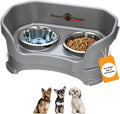Neater Feeder Deluxe Mess Proof Raised Dog Bowls for Small Dogs - Neat