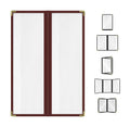 Goodsmart Restaurant Menu Covers 25 Pack Burgundy - Elegant Cafe Style