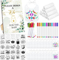 DIY Baby Bibs Decorating Kit 100 Pcs - Baby Shower Craft