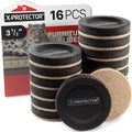 Felt Furniture Sliders for Hardwood Floors 16 PCS - Move Heavy