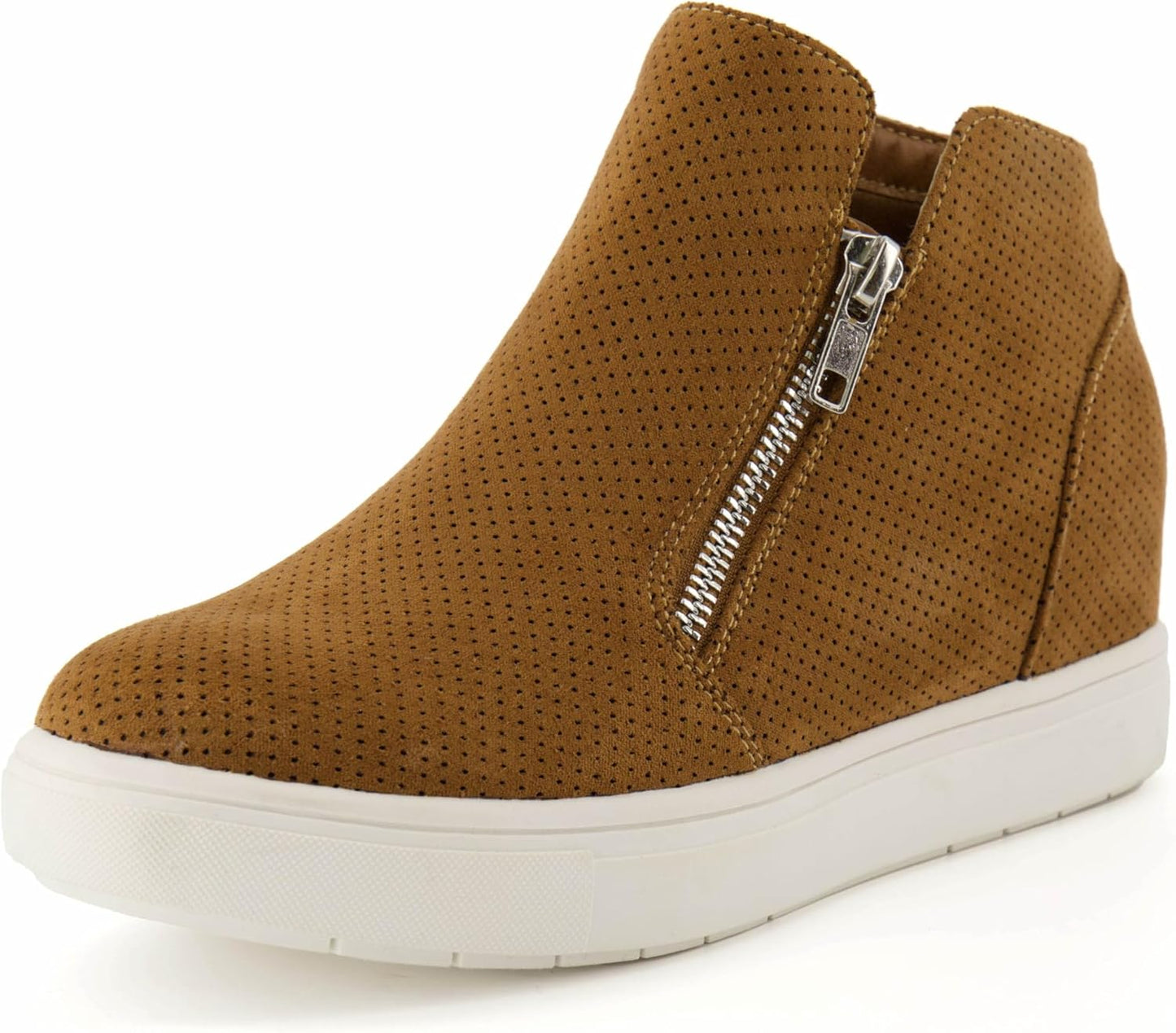 CUSHIONAIRE Women's Hart Hidden Wedge Sneaker for Comfort