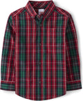 Gymboree Boys' and Toddler Long Sleeve Plaid Button