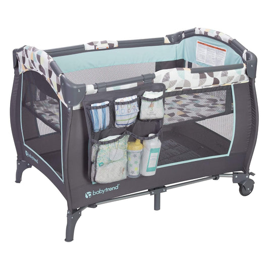 Baby Trend Nursery Center Portable Playard with Bassinet & More