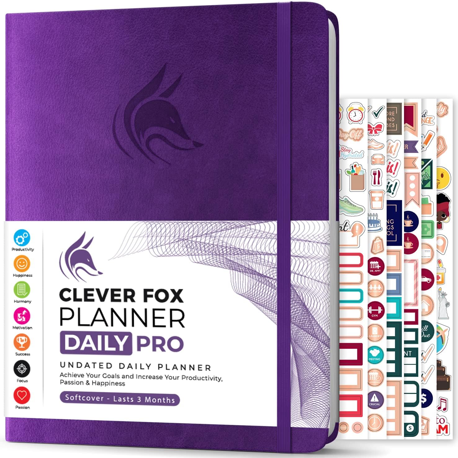 Clever Fox Planner Daily PRO - A4 Size Daily Life Planner