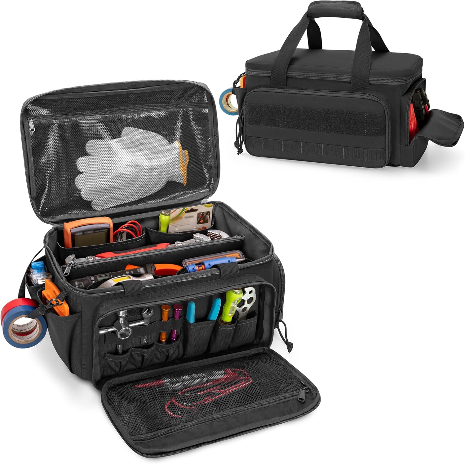 Rexmica 14-Inch Tool Bag with Anti-friction Bottom