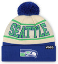 FOCO NFL Retro Team Logo Heritage Stripe Pom Beanie Hat Review