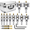 TCT Hole Saw Kit 12PCS for Hard Metal - Tungsten Carbide Tips