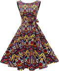 Boatneck Sleeveless 1950s Cocktail Dress - Flattering Vintage Fit