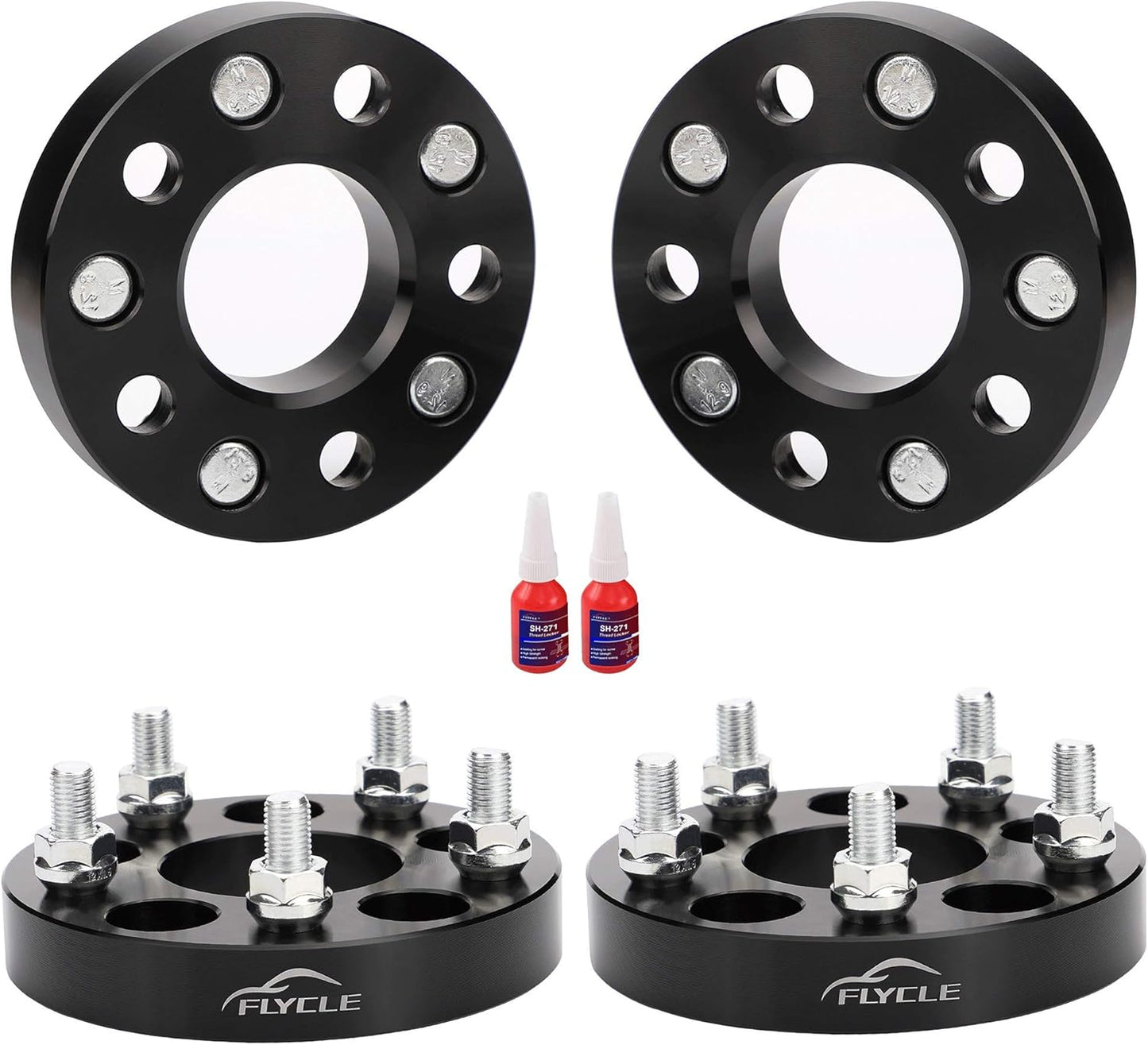 FLYCLE 1 inch 5x4.5 Wheel Spacers for Wrangler Ranger Explorer