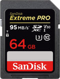 SanDisk 64GB Extreme PRO SDXC UHS-I Memory Card - Fast 4K Workflow