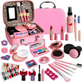 Kids Washable Makeup Girl Toys - Small Real Make Up Set for Little