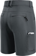 Mens 7 in Inseam Stretch Water Resistant Cargo Shorts - Comfortable